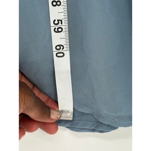 Lulus New! Light Blue Maxi Dress V-Neck Side Slit Cocktail Formal Wedding S - Picture 9 of 9